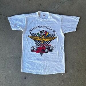 Vintage 1988 Indianapolis 500 graphic racing tee shirt tshirt Size M